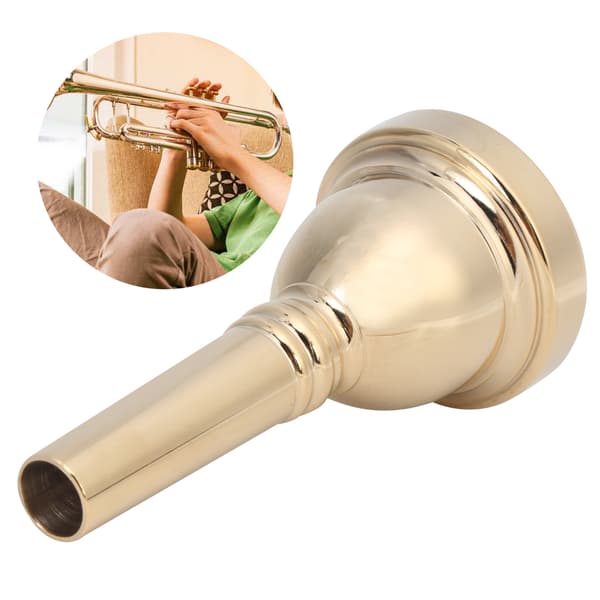 1/2 tums kopparhornmunstycke robust instrumenttillbehör för tenortrombon guld 1-pack