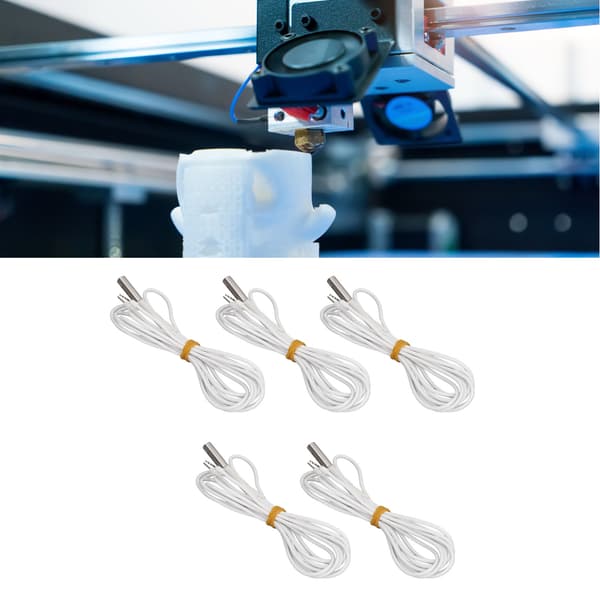 5 STK Varmelegemepatron Rustfrit Stål Nikkel Krom Tråd 70W 3D Printer Varmerør til Ender 3 24V 1M