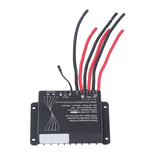 Solar ladecontroller 12V 24V PWM batteriopladningsregulator med LED-stepperdriver