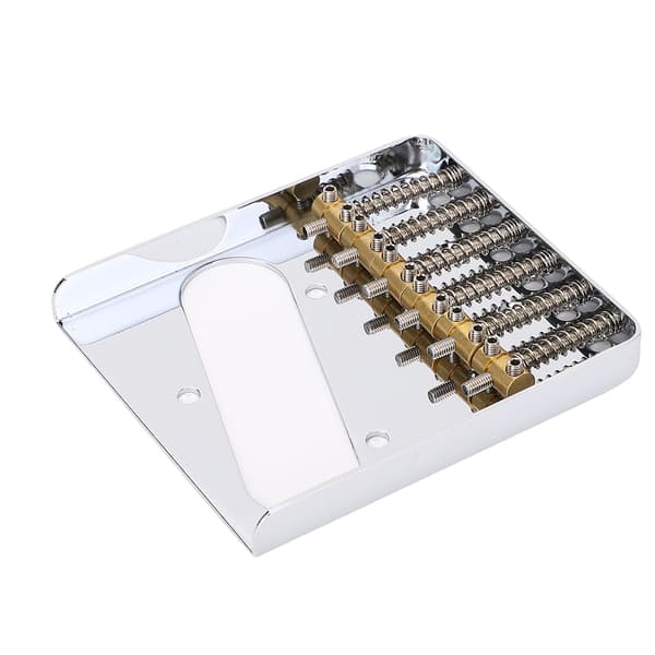 54 mm Telecaster gitarrstall, 6-strängad Hardtail med mässingssadlar, krommetall reservdel för elgitarr