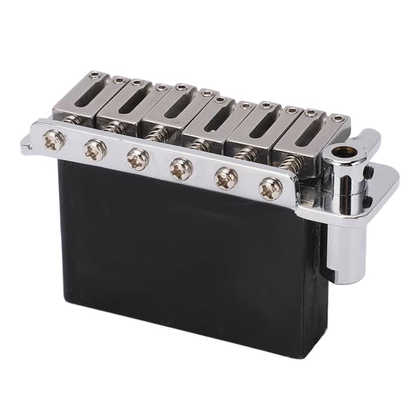 Metall Silver 6-strängad elgitarr Tremolosystem Stall Sadlar Set Reservdel Luthier Gitarrhårdvara 12-delar