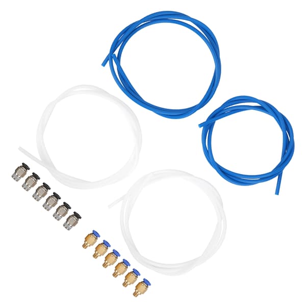 4 stk. PTFE-slange 6 stk. PC4M6-stik 6 stk. PC4M10-stik 3D-printertilbehør