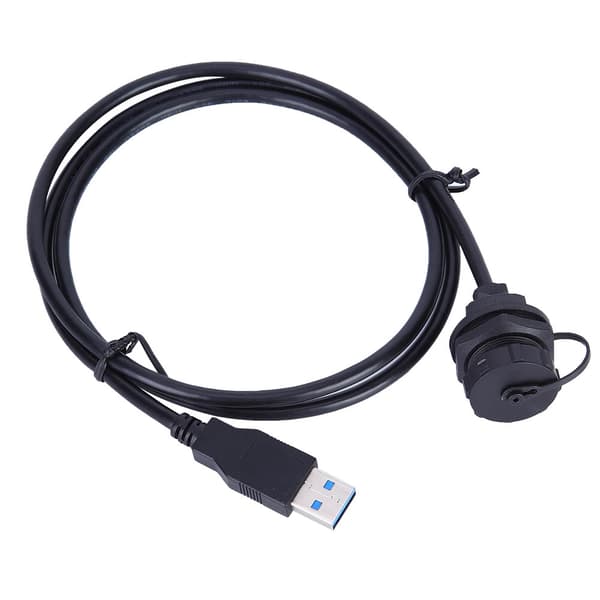 Vandtæt USB-stik USB3.0 Hun Han Meter Ledningsstik Panelmonteringsadaptere