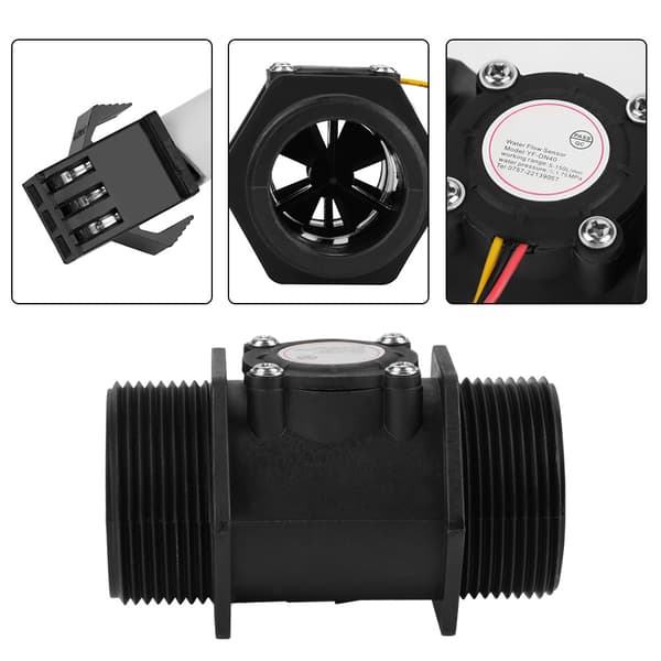 DN40 G1.5\" Turbinestrømmåler Vandstrøm Hall Sensor Switch Måler til Vandvarmer