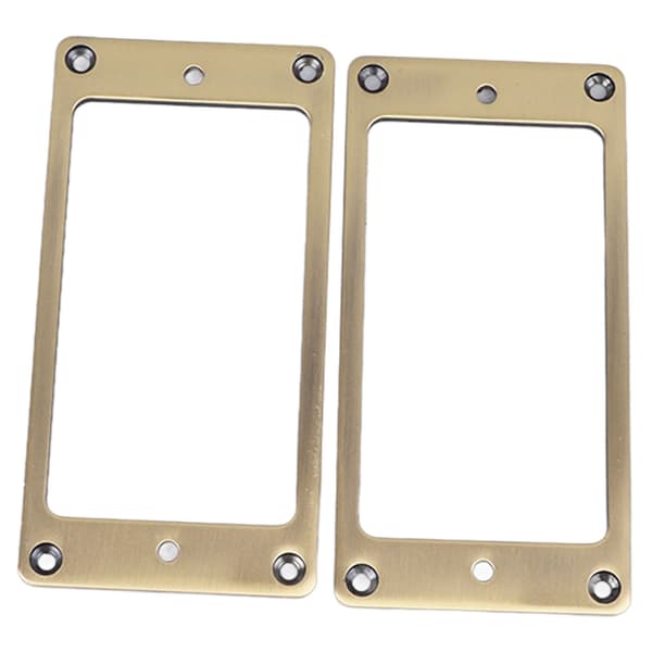 2-pack Humbucker Pickup Ram & Monteringsringar Set Zinklegering Elgitarr 2x2mm Brons Trim Gitarrtillbehör