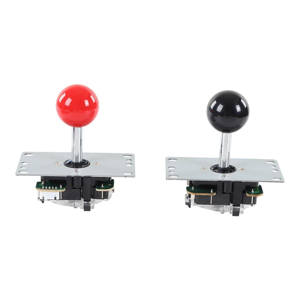 Gør-det-selv 2-spiller Arcade Joystick Sæt, USB Game Controller PCB, 30 Røde Sorte Trykknapper, Retro Gaming Konsolpakke