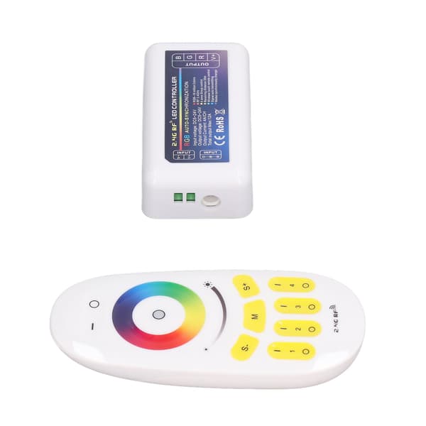 LED Controller DC524V 2.4G Quad Group Touch LED Strip Light Strip RGB Controller Kompatibel med MILIGHT