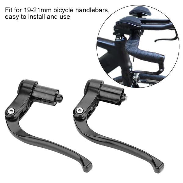 Fastnavs foldecykel bremsegreb styr MTB cykelkomponent (sort)