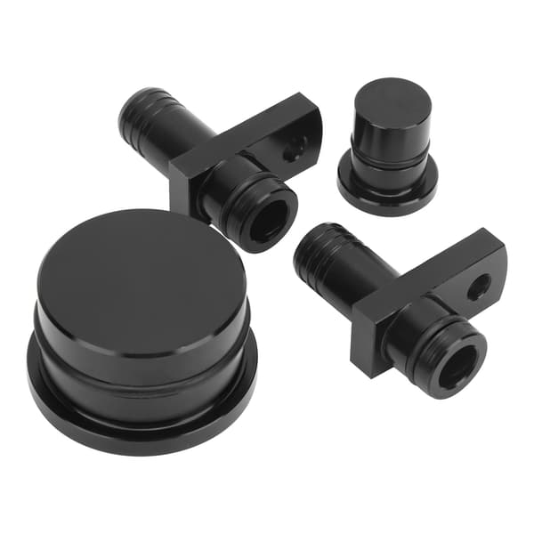 PCV-omdirigeringssæt med port- og resonanspropper til Duramax 6.6L 04.5-10, sort