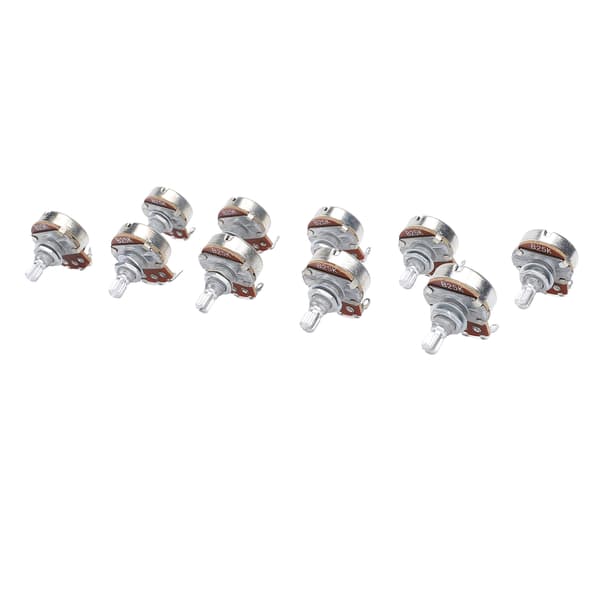 B25K 25K Ohm Basgitarr Pot 18mm Axel Metrisk M8 10-pack för Volym- och Tonjustering