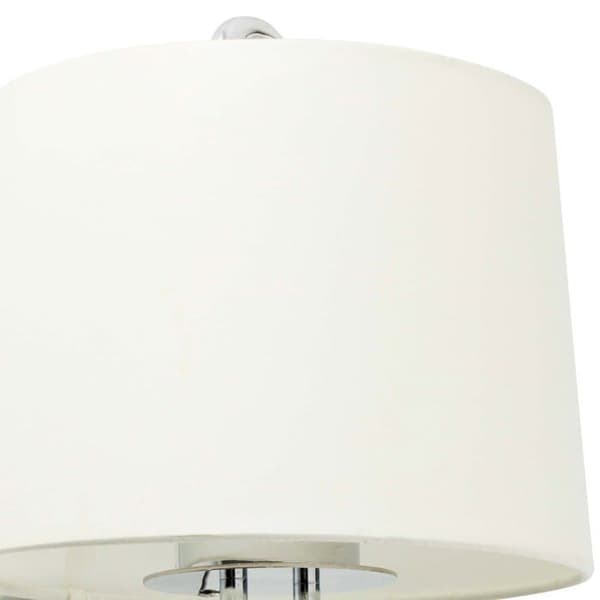 Faro MONTREAL - Rund konisk hvid bordlampe, E27