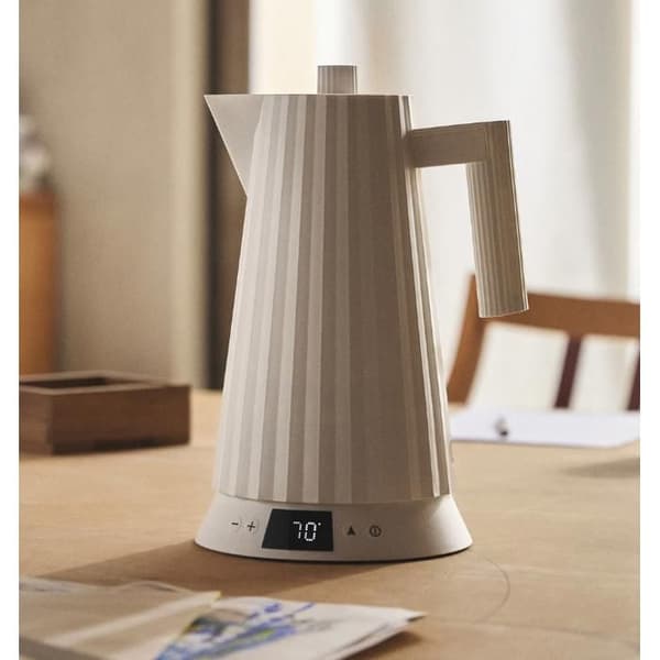 Elkettle - ALESSI - Plissé - 1,7 L - Elektronisk temperaturkontroll - 360° bas