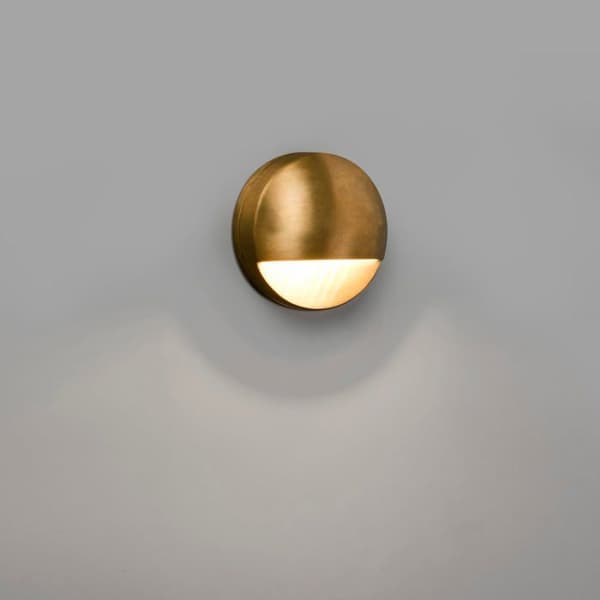 LED-seinävalaisin ulkokäyttöön - FARO - Drak - Messinki - Ø9cm - IP44