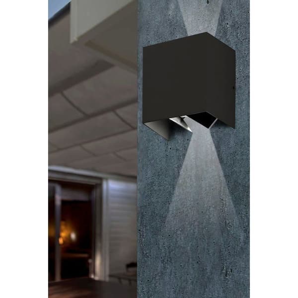 Vägglampa utomhus Olan mörkgrå 600 Lm (40W) Mörkgrå
