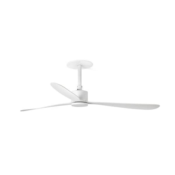 Indbygget loftventilator Ø1320 hvid aluminium 3 blade Tuya