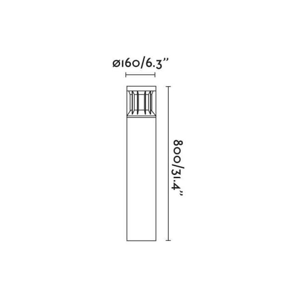 Faro CONGA - Tredobbelt cylindrisk pendel i sort klynge, E27