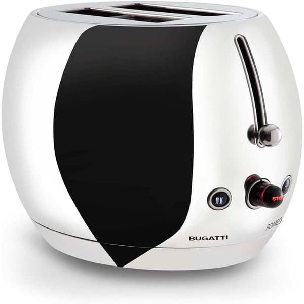 Brödrost - CASA BUGATTI - ROMEO - Kromad - 2 skivor - 7 nivåer av bruning