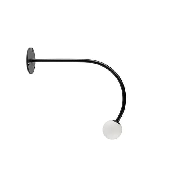 Svart böjd stolpe-lampa CUCA 75583