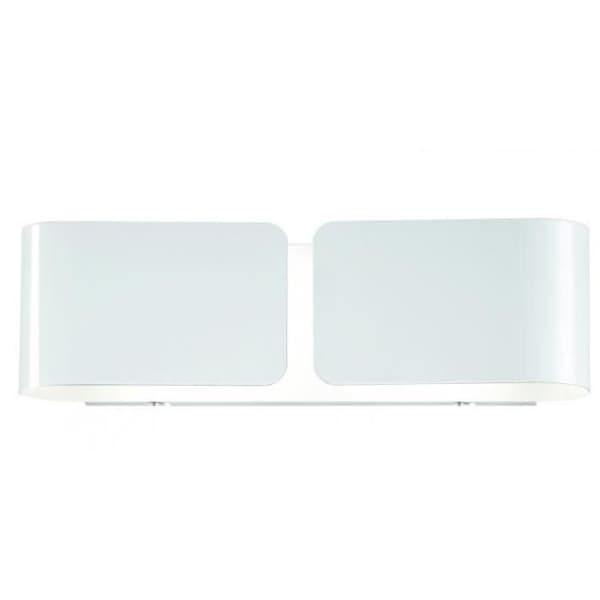 Seinävalaisin - IDEAL LUX - CLIP AP2 SMALL - 2 Lamppua E27 - IP20 - Valkoinen