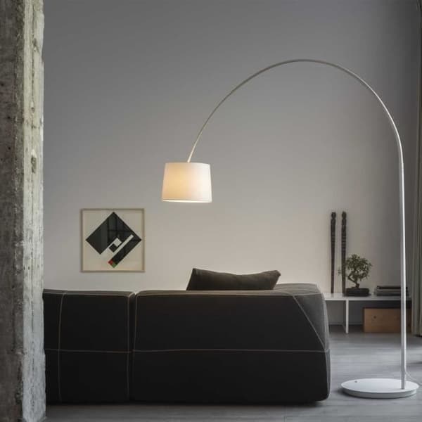 Gulvlampe - IDEAL - DORSALE - Hvid - Metal - E27