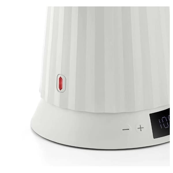 PLISSÉ Vit vattenkokare Alessi Elektrisk med temperaturkontroll