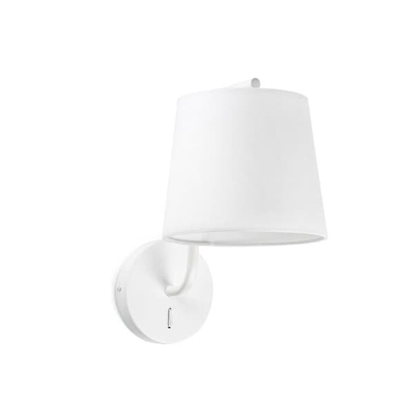 Vägglampa - FARO - Berni - Vit - 1x E27 - 20W - Modern design