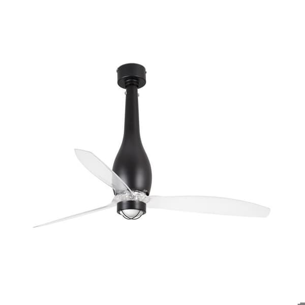 Faro ETERFAN - Matsort LED Transparent Loftsventilator med DC-motor, 3000K