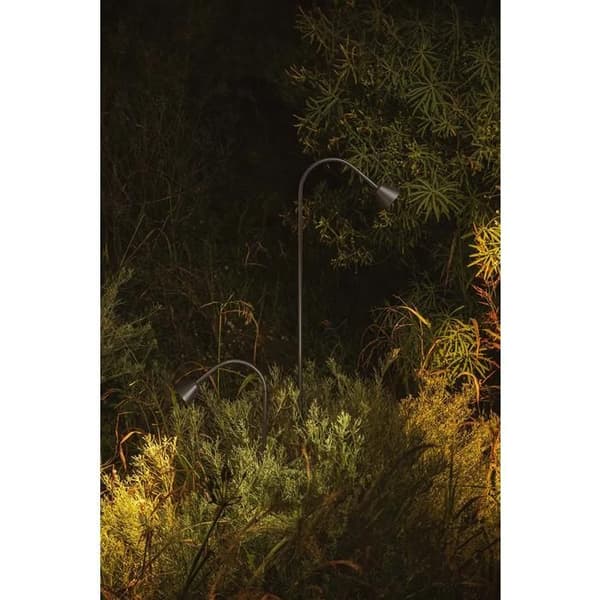 Sort lampe på stang LILY 75620-1