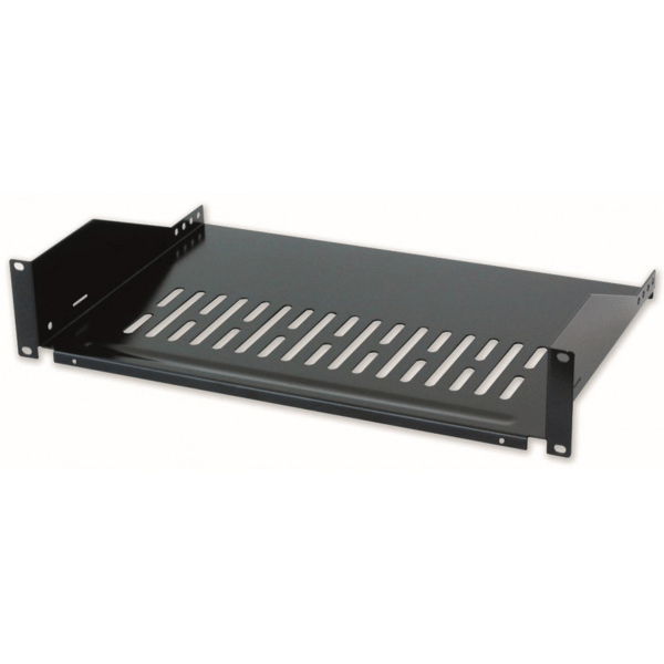 Intellinet 919562 Plade 2U 400mm Rack 19\", 2 fastgørelsespunkter, perforeret, sort