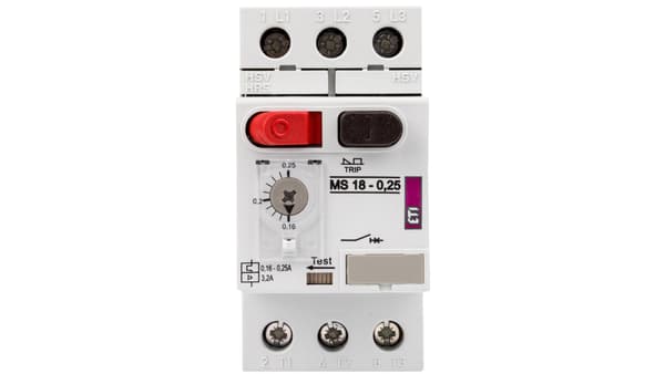 Moottorisuoja 3P 0.06kW 0.16-0.25A MS18 004600341