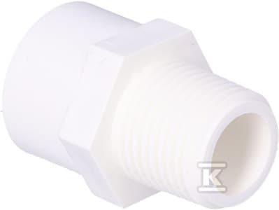 Gevindfitting KW/GZ PVC 1