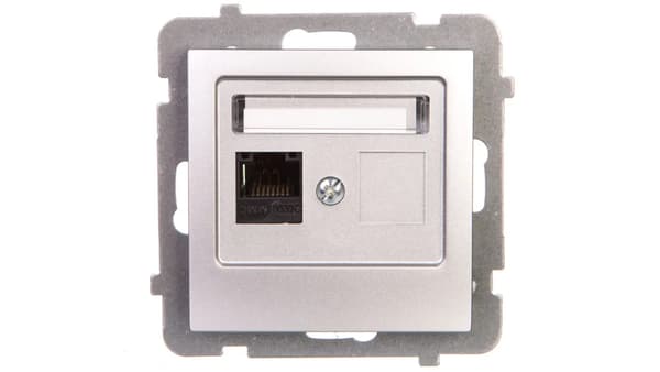 Ospel Computerstik AS enkelt 5e MMC sølv (GPK-1g/k/m/18)