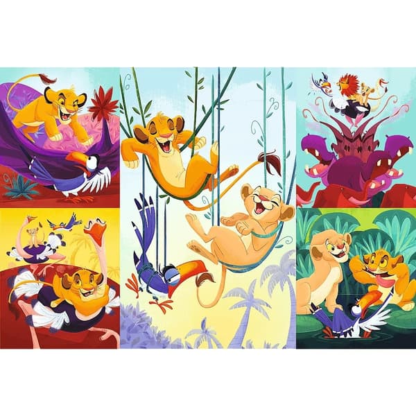 PUZZLE 100EL MODIG LEJONKUNG DISNEY PUD12