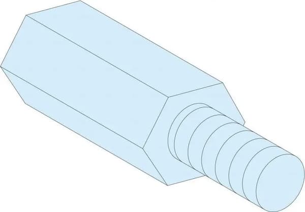 PrisaSet 4 kuusioterää, M5, K 55mm LVS03187