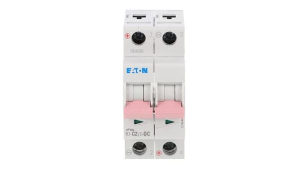 Eaton Strømafbryder 2P C 2A 10kA DC PL7-C2/2-DC 264896