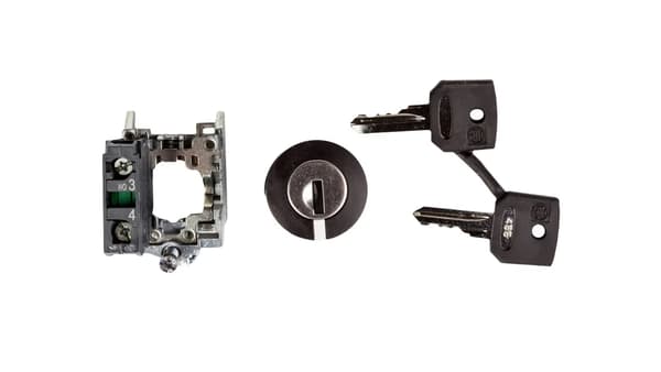 Afbryder 2 nøgle 22mm sort 1Z uden selvretur XB4BG21
