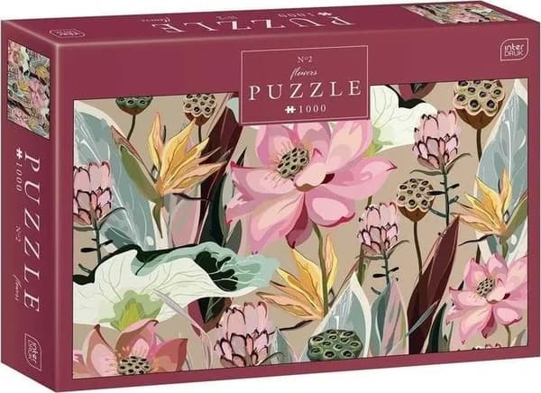 Interprint Puslespil 1000el Blomster 2 INTERPRINT
