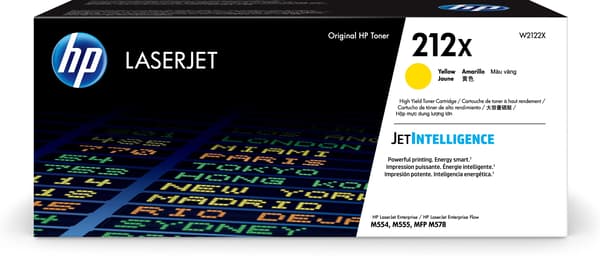 Toner HP 212X W2122X Høj Gul