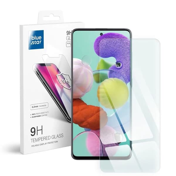Blue Star hærdet glas - til Samsung Galaxy A51