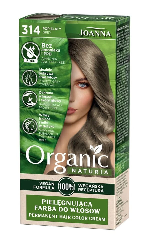 Joanna Naturia Organic -hiusväri nro 314 Tuhka