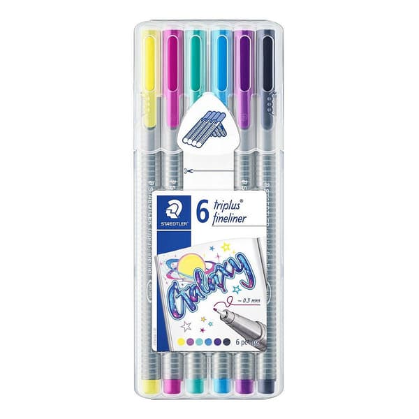 Triplus Galaxy 6 farver fineliner STAEDTLER