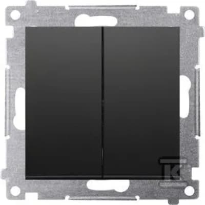 Kontakt-Simon Simon 54 16AX 250V skrueterminaler mat sort (DW5A.01/49)