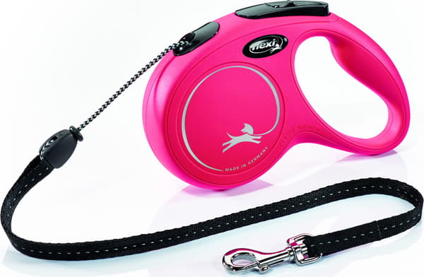 Flexi New Classic Automatiskt Koppelkabel M 5m Röd