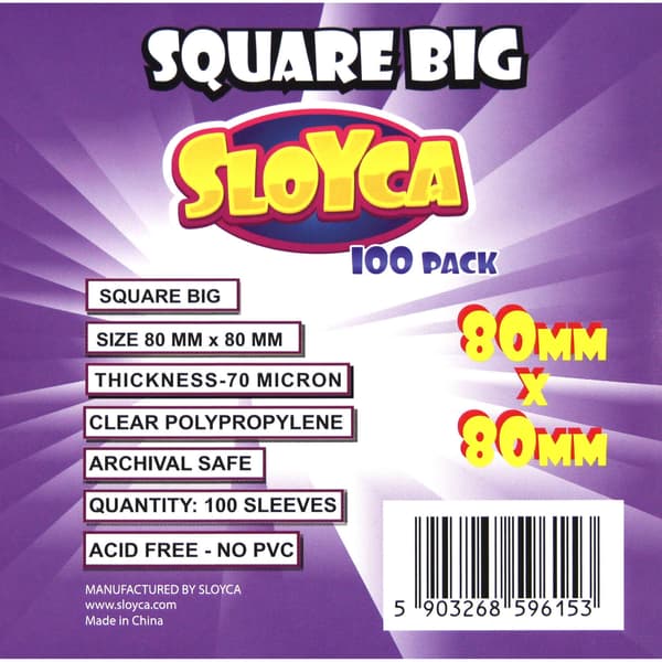 Firkantede store T-shirts 80x80mm (100 stk.) SLOYCA