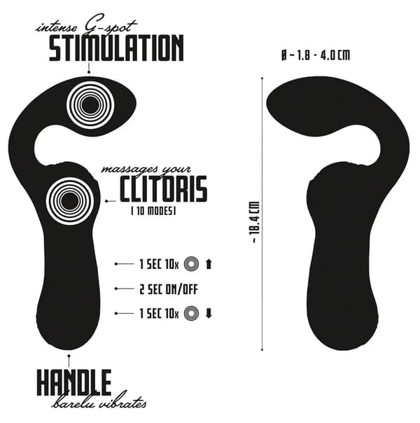 Vibrator vaginal stimulator 2in1 USB