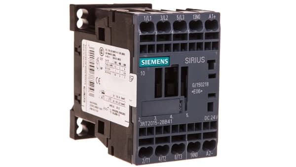 Effektkontaktor 7A 3P 24V DC 1Z 0R S00 3RT2015-2BB41