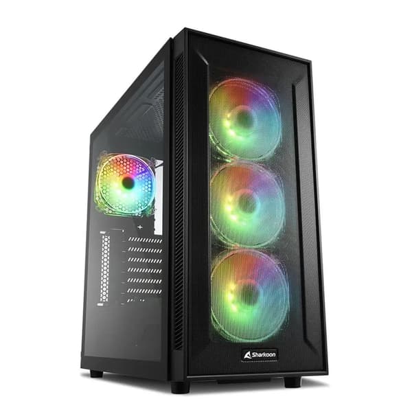 ATX Semi-tower Box Sharkoon 4044951032136 Svart
