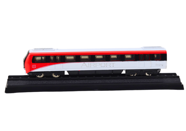 Samlermodel Tog Rød og Hvid 1:48 Metal