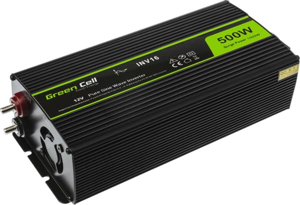 Green Cell 12V till 230V Ren Sinusvåg 500W