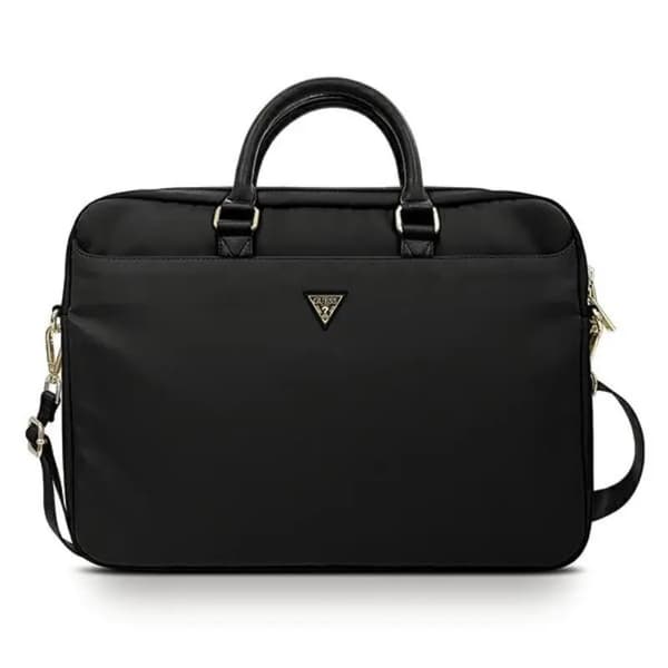 Guess Taske GUCB15NTMLBK 16\" sort /black Nylon Triangle Logo